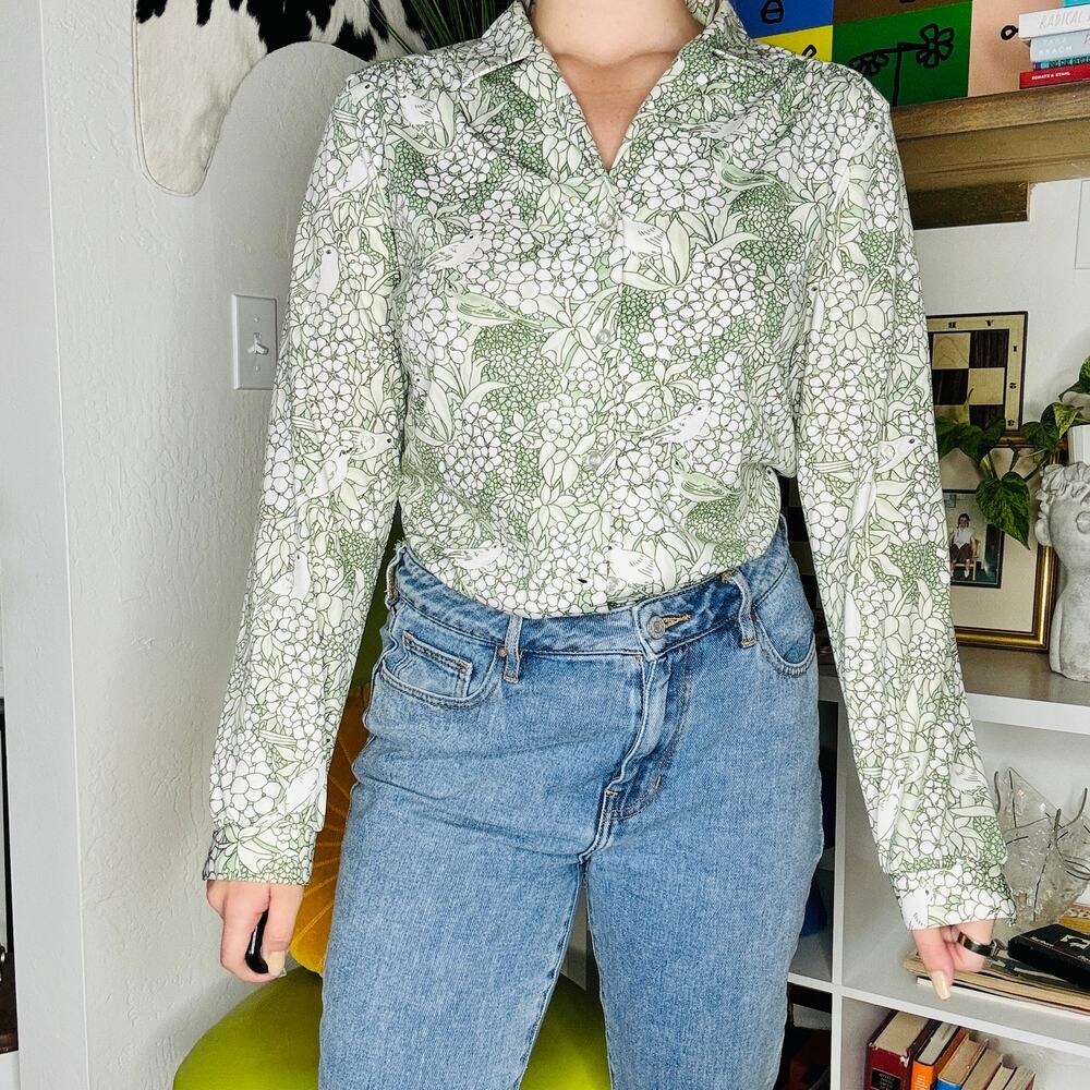 Vintage 80's Koret of California Longsleeve Button Down Women's Blouse